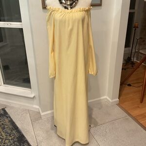 David Brown Yellow Velour Dress